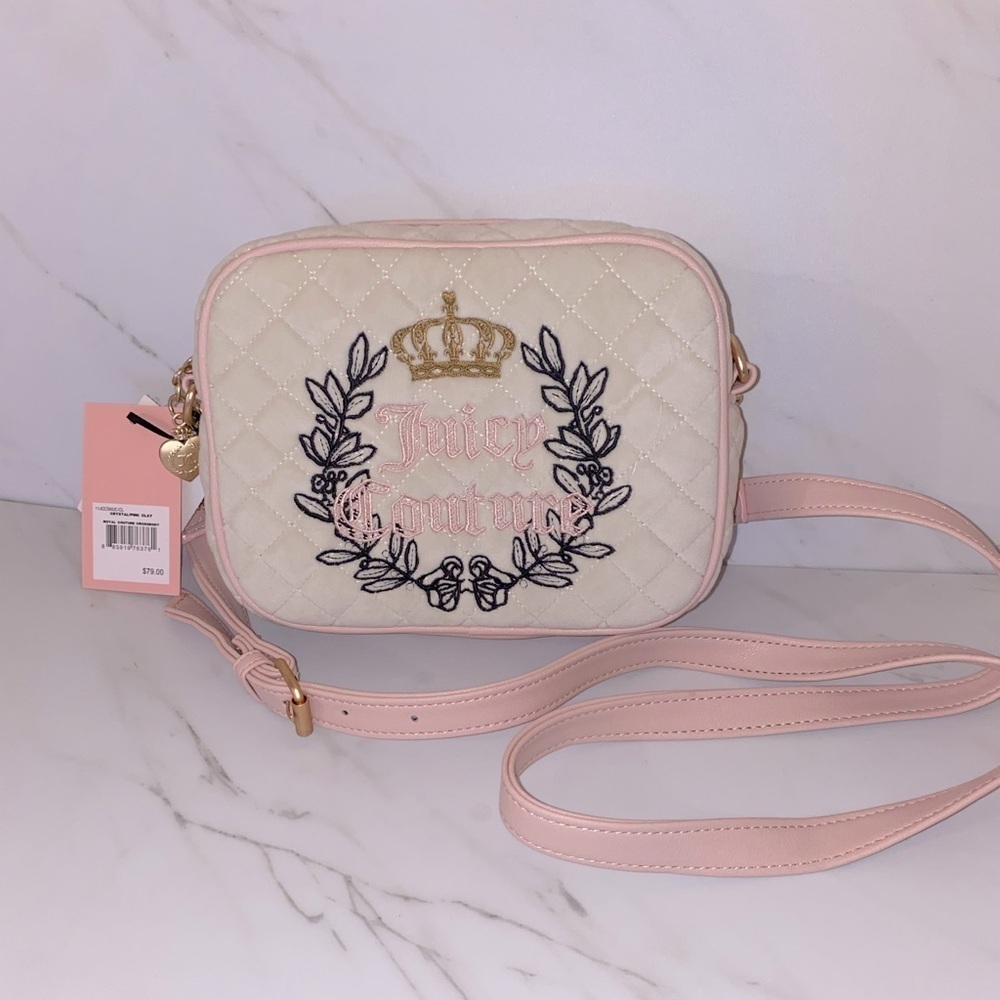 Juicy couture Royal couture Crossbody -crystal/ pink clay